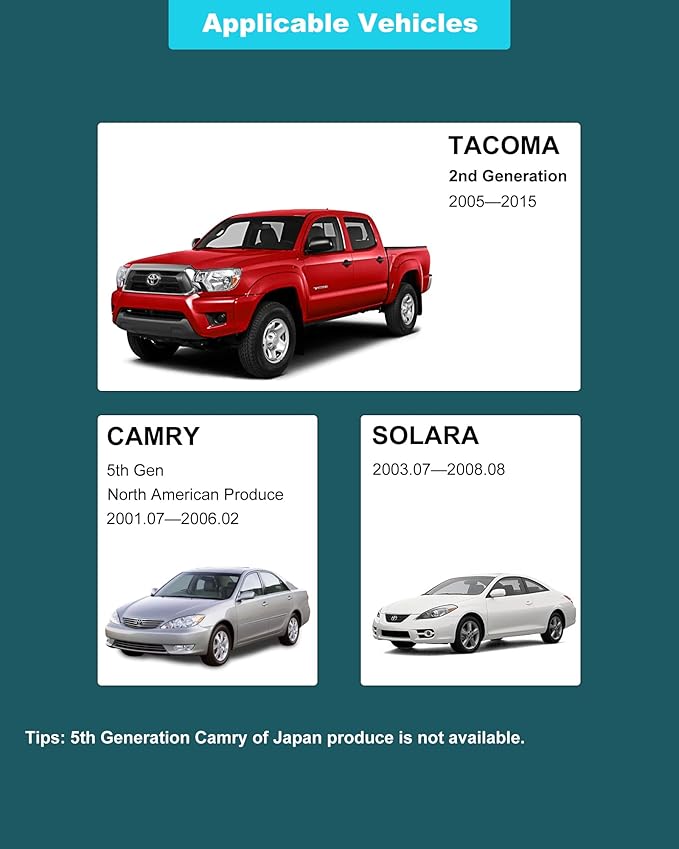 LED Light Kit For Toyota 2nd Gen Tacoma,2 Map lights + 1 Rear Dome Light,White Light,Cab Interior Lamp Upgrade Accessories,Fits years 2005,2006,2007,2008,2009,2010,2011,2012,2013,2014,2015