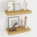 Dreamland 16 Inches Floating Shelves for Wall,6.7 Inch Deep Floating Shelves Set of 2, Large Display & Storage Shelf, Wall Sh