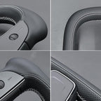 MEWANT Hand Stitched Tesla Model S Yoke Steering Wheel Cover Wrap for Tesla Model S 2021-2023 / Model X 2021-2023 Tesla Yoke Steering Wheel Accessories
