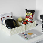 Posprica Woven Storage Baskets for Organizing, Small Black Baskets Cube Bin Container Tote Organizer Divider for Drawer, Clos