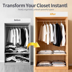 Vacuum Storage Bags for Travel, Vacuum Seal Bags for Clothing with Portable Electric Pump, Space Saver Bags in Multiple Carry