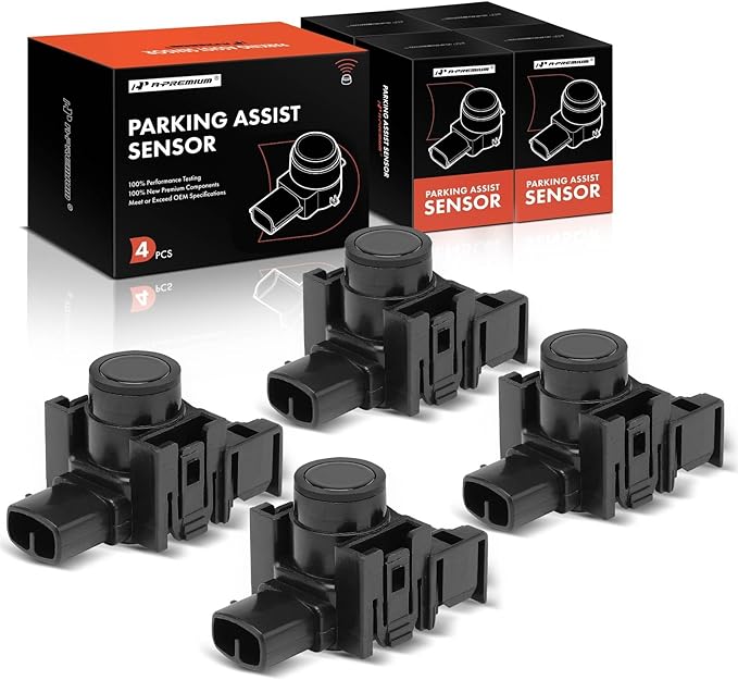 A-Premium 4-PC Reverse Backup Parking Assist Sensor Compatible with Lexus Models - ES300h 2016-2018, IS200t, IS300, IS350, NX