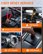 ANCEL BM500 OBD2 Scanner for BMW & MINI, Simplified Battery Registration, EPB, Oil, Throttle, PCM Resets, I/M Readiness, Full