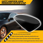 Left Side Rearview Mirror Cover Caps compatible with Accord 2008 2009 2010 2011 2012 2012 2013 Black Exterior Side Mirror Cover Rearview Mirror Caps Mirror Housing Left Driver Side