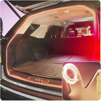 SUV Trunk Led Light Strip,Soft Rubber Ambient Lighting Bar Interior Decoration Bright Low Power Waterproof Concealed Installation Scalable 177 inch 12V 8W Warm White