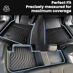 AUXKO All Weather Floor Mats for Honda Civic 2026 2025-2022 Sedan Hatchback Si(Include Sport|2nd Row with&w/o USB Port|Not for Hybrid) Acura Integra 2023-2026 Liners All Season Odorless Anti-Slip