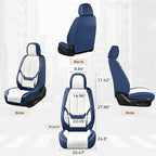 Coverado Seat Covers, Car Seat Covers Front Seats, Leather Seat Covers for Cars, Car Seat Protector Waterproof, Car Seat Cush