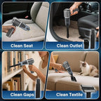 4-in-1 Car Vacuum Portable Cordless & Dust Buster, 20000pa High Power Handheld Vacuum Cordless Rechargeable, Mini Vacuums wit