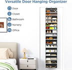 Mefirt Over The Door Organizer, 8 Shelf Door Hanging Organizers with 8 Large Capacity Pockets, Back of Door Organizer Storage