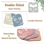 Wooden Baby Closet Dividers for Baby Clothes Organizer,Colorful Baby Closet Organizer For Nursery Decor,Baby Clothes Dividers