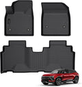 Auxko All Weather Floor Mats Fit for 2026 2025 2024 Chevrolet Chevy Blazer EV TPE Rubber Liners Blazer EV Accessories Set All Season Guard Odorless Anti-Slip Floor Mats