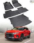 All Weather Floor Mats Cargo Liner for Chevrolet Chevy Blazer 2025 2024-2019 (Gas Only) Waterproof Nonslip Rubber for Base/L/LS/LT/Premier/RS Accessories 2023 2022 2021 2020 Car Rug Cover Protector