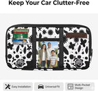 Floral Zippered Tactical Car Sun Visor Organizer with Adjustable Straps and Pockets Glasses Pouch with Storage Compartments and Card Holder Easy Installation Universal Fit for Most Cars SUV