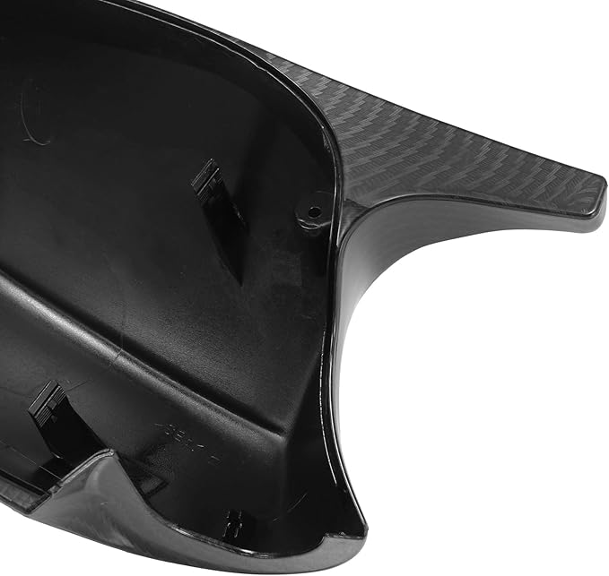 X AUTOHAUX Pair Exterior Rear View Mirror Housing Door Wing Mirror Cover Cap Carbon Fiber Pattern M3 Style for BMW 3 Series E90 E91 E92 E93 Facelifted 2008-2011