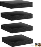 Fun Memories Floating Shelves for Wall, Rustic Wood Wall Mounted Shelves for Bathroom, Bedroom, Living Room & Kitchen, Storag
