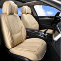 Coverado Universal Seat Covers Front, 2-Pack Universal Seat Covers for Cars, Waterproof Nappa Leather Car Seat Covers with He
