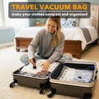 SpaceAid Travel Vacuum Bags for Luggage with Electric Pump, 24 Pack Vacuum Seal Bags for Clothing Travel, Space Saver Compres