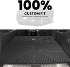LASFIT Trunk Mat with Backrest Mat 2021-2026 for Chevrolet Chevy Suburban/GMC Yukon XL (Only Yukon XL, Not Fit Yukon)/Cadillac Escalade ESV (Only Escalade ESV, Not Fit Escalade)