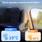 2Pack Rear Side car Window sunshades,Premium Rear Privacy Screens for SUV,Sedans,Truck Van,Double Layer Breathable Elastic Spandex mesh,Bug Insect Protection,Camping Travel Essential(Max43.5 * 32.5)