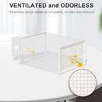 Kuject Large Shoe Organizers Storage Boxes for Closet, 12 Pack Clear Plastic Stackable Storage Bins with Lids, Under Bed Shoe