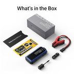 Hulkman Alpha85,Cobalt Blue,2000A 74Wh Smart Jump Starter, 12V Portable Car Battery Booster with 3.3" Display, USB-C Power Pack, 5-Mode Flashlight, Jumper Cables for up to 8.5L Gas/6.0L Diesel