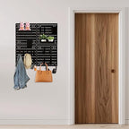 24 Pcs Wall Mount Peg Board Organizer Kits, Black DIY Pegboard Panels with 20 Accessories (Hooks, Clips, Bins, Shelves), Wall