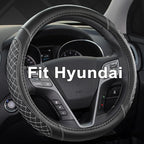 West Llama Customized Auto Car Steering Wheel Cover for Hyundai,Tucson,Sonata,Elantra,Santa Fe,Genesis,Sonata Hybrid,Azera,Ve