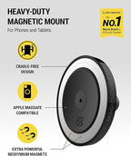 Scosche Heavy Duty MagSafe Mount/Tablet Holder for Car, Magnetic Cell Phone Stand with Extra Strong Magnets and AMPS Mounting Plate for ProClip Vehicle Specific Mount Bases