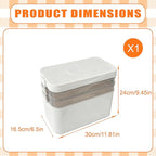 3-Tier Medicine Organizer with Detachable Pill Box, First Aid Kit with Handle, Portable Multipurpose Plastic Medical Box for 
