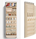 FENTEC 1 Pack Over The Door Shoe Organizer, 68" Exlarge Deep Pockets Hanging Shoe Organizers, 8-Tier Shoe Rack for Closet, Sh