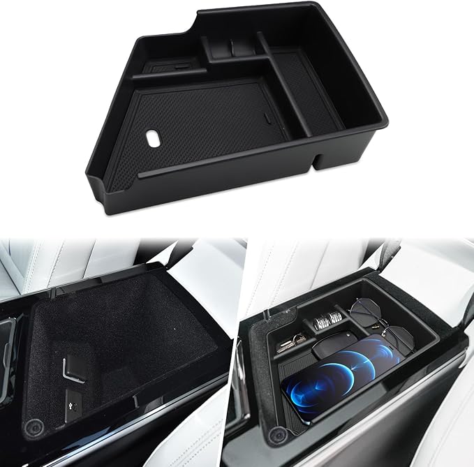 MARCHFA Center Console Organizer Tray Compatible for 2023 2024 2025 2026 Cadillac Lyriq Accessories Armrest Storage Box Middle Console Insert Holder