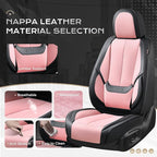 Coverado Seat Covers, Car Seat Covers Front Seats, Car Seat Cover, Car Seat Protector Waterproof, Car Seat Cushion Nappa Leat