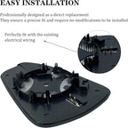 Passenger Right Side Mirror Replacement for 2013 2014 2015 2016 2017 2018 2019 2020 Ford Fusion Side Mirror Glass - Side View Heated Convex Mirror with Blind Spot Rear Holder