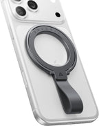 andobil [2026 Unrivaled Stability] Magnetic Phone Grip Holder for MagSafe Ring Stand Holder Kickstand Compatible with MagSafe Accessories for iPhone 17 Air 16 Pro Max Plus 15/14/13/12&Android, Grey