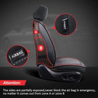 MIROZO Front Seat Covers,2PCS Car Seat Covers Red Waterproof Seat Protector Automotive Vehicle Cushion Cover Universal Fit fo
