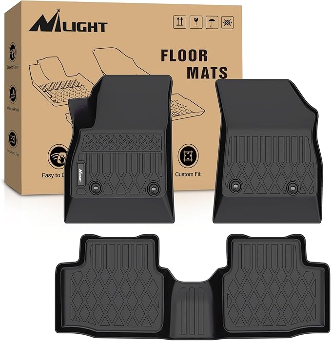 Nilight TPE Floor Mats for Chevy Cruze 2016 2017 2018 2019 2020 (Not for 2016 Limited and LT),All Weather Custom Fit Heavy Duty Floor Liners