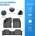 Nilight Floor Mats for Toyota Corolla Cross Hybrid 2022 2023 2024 2025 2026 (AWD Only) All Weather Custom Fit Heavy Duty Floor Liners