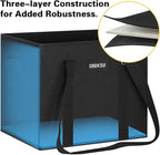Reusable Grocery Bags 3 Pack - Heavy Duty Reusable Shopping Bags with Hard Bottom & Long Handles, Stand Up Grocery Boxes Reusable Foldable, 13x10.23x11in, Black