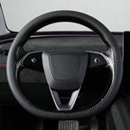MEWANT DIY Stitching 3D Style Steering Wheel Cover Wrap for Tesla Model 3 Highland 2023-2025/Model Y 2025 Highland for Tesla Model 3/Model Y Accessories(3D Style)