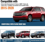 Heavy Duty 220lb Roof Rack Cross Bars Fit for GMC Yukon & Yukon XL, Chevy Suburban & Tahoe 2015-2020, Cadillac Escalade & Escalade ESV, Chevrolet Aluminum Crossbar Rooftop Cargo Carrier