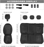 CAR PASS Waterproof Car Seat Covers Full Set,Neoprene Wetsuit, All-Weather Non-Slip Durable, Universal Fit for SUV, Sedans, T