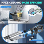 Handheld Vacuum Cordless, 15000PA Strong Suction Hand Held Car Vacuum Cleaner Portable with Multi-Nozzles & Washable Filter, 