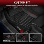 LASFIT Floor Mats for Mercedes Benz GLB 250/35 AMG 2026 2025 2024 2023 2022 2021 2020, All Weather TPE Custom Fit Floor Liners for Mercedes Benz GLB250 & GLB35 AMG 1st & 2nd Car Mats, Black