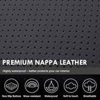 Coverado Chevy Silverado Seat Covers Full Set, Faux Leather Car Seat Covers Fit for 2014-2018 1500, 2015-2019 2500HD 3500HD C