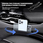 2PCS Deepened Car Seat Gap Filler Organizer,Multi-Purpose 2 in 1 Car Gap Filler with Bottom Charging Opening for Avoiding Item Falling,Universal No Drop Seat Guard for Cars