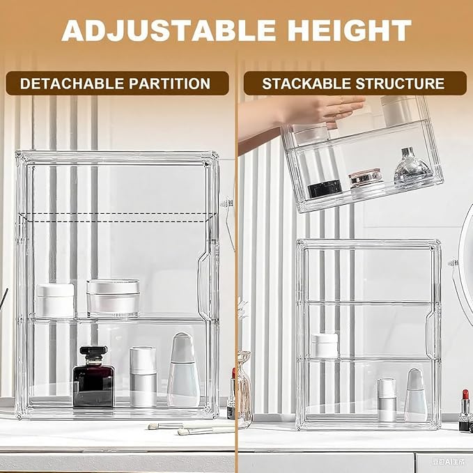 Wall Mount Adhesive Medicine Cabinet,Waterproof Small Bathroom Wall Cabinet with Detachable Partitions,Self Adhesive Farmhous