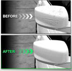 White Passenger Side Mirror Cover Rear View Mirror Cap Compatible with 8th Gen Accord Sedan 2008 2009 2010 2011 2012