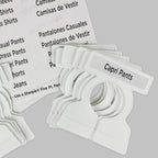 Simple Division Garment Organizers - Sort, Put Away, and Find Clothes Easily - 12 White Closet Organizers - Includes 60 Bilin