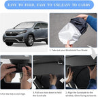 for Honda CR-V CRV 2017-2022 Sun Shade Sunshade Windshield Cover, 4-Layer Front Window Shade Custom Fit CRV Sun Visor 240T Foldable Shade Cooler Car Accessories (Not for 2022 Sport)