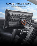 1Zero CD Slot Mount for CarPlay Screen, 360° Rotation Tool-Free Installation CarPlay CD Mount Compatible with 7-11 Inch Portable Car Play Screens & GPS Navigation
